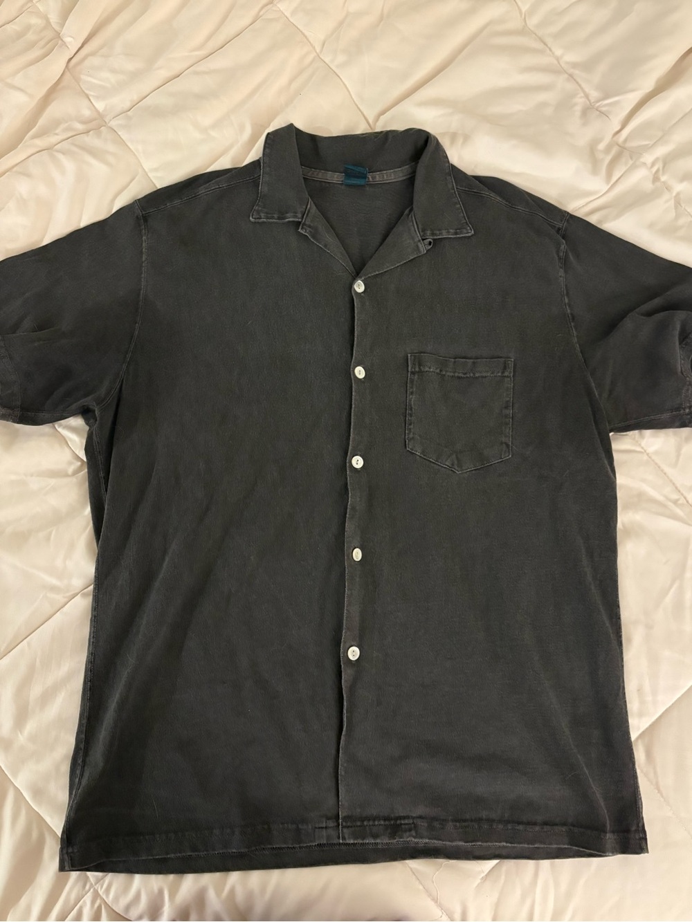 Good On Short Sleeve Open Tee Button Up Shirt